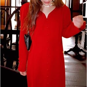 VINTAGE🌹Casual Corner padded shoulder midi